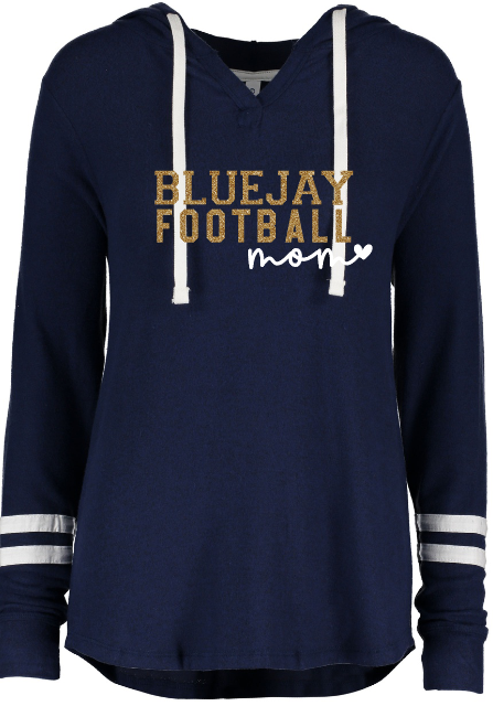 Shepherd Football Gear - 2022 - Ladies Lightweight Pullover Hoodie - Enza Ladies Hacci Pullover Hoodie - 5.4oz