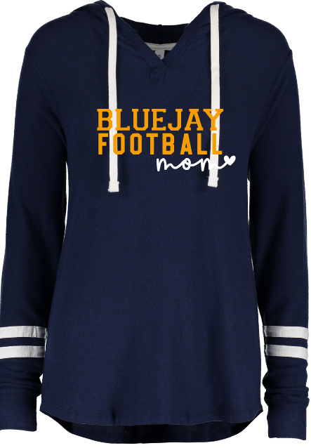 Shepherd Football Gear - 2022 - Ladies Lightweight Pullover Hoodie - Enza Ladies Hacci Pullover Hoodie - 5.4oz