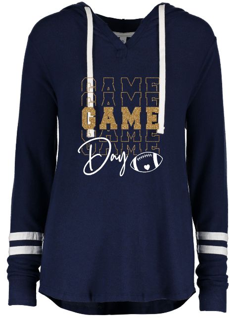 Shepherd Football Spirit Gear - 2022 - Ladies Lightweight Hacci Hoodie - Enza - 5.4 oz