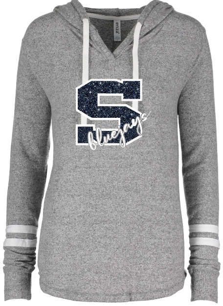Shepherd Football Spirit Gear - 2022 - Ladies Lightweight Hacci Hoodie - Enza - 5.4 oz