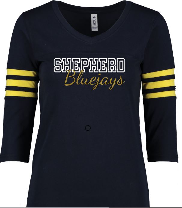 Shepherd Football Spirit Gear - 2021 - Ladies Long Sleeve T-Shirt - Enza Ladies Football Tee