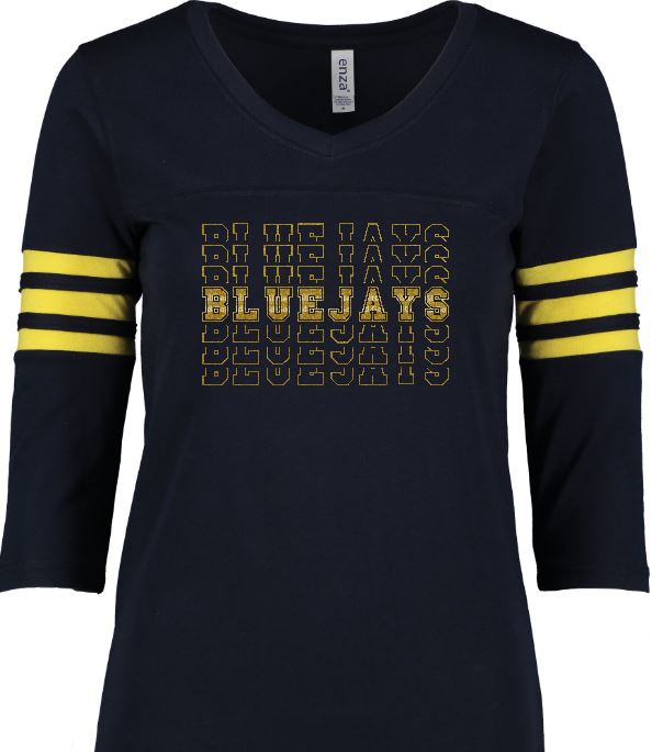 Shepherd Football Spirit Gear - 2021 - Ladies Long Sleeve T-Shirt - Enza Ladies Football Tee