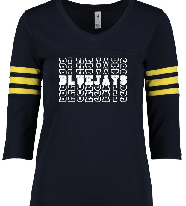 Shepherd Football Spirit Gear - 2021 - Ladies Long Sleeve T-Shirt - Enza Ladies Football Tee
