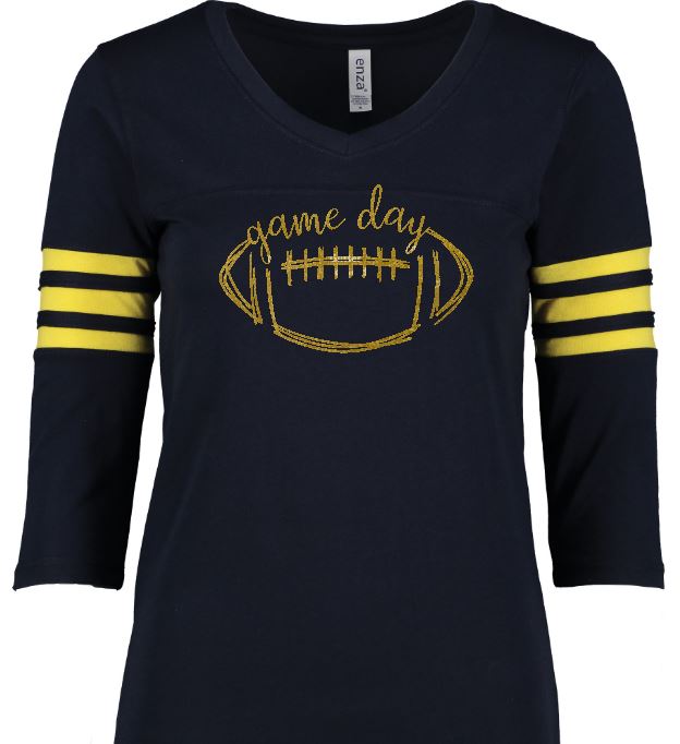 Shepherd Football Spirit Gear - 2021 - Ladies Long Sleeve T-Shirt - Enza Ladies Football Tee