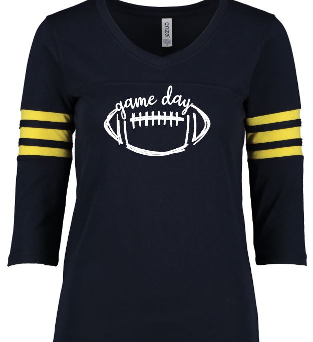 Shepherd Football Spirit Gear - 2021 - Ladies Long Sleeve T-Shirt - Enza Ladies Football Tee