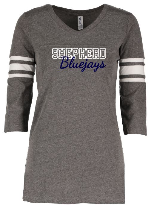 Shepherd Football Spirit Gear - 2021 - Ladies Long Sleeve T-Shirt - Enza Ladies Football Tee