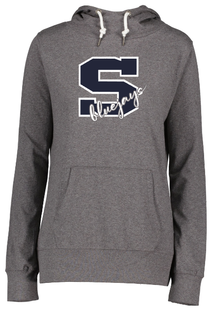 Shepherd Football Spirit Gear - 2022 - Ladies Lightweight Funnel Neck Hoodie - Enza - 5.6 oz