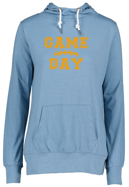 Shepherd Football Spirit Gear - 2022 - Ladies Lightweight Funnel Neck Hoodie - Enza - 5.6 oz