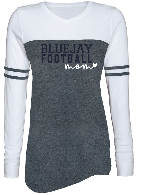 Shepherd Football Gear - 2022 - Ladies Long Sleeve T-Shirt - Enza Ladies Triblend Varsity Long Sleeve Tee