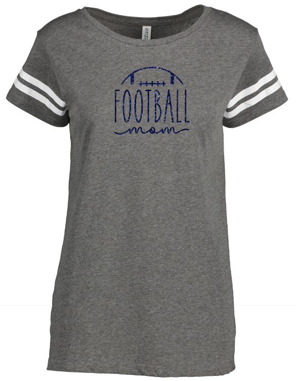 Shepherd Football Mom Gear - 2023 -  Ladies Tee - Enza Ladies Jersey Football Tee - 4.5oz