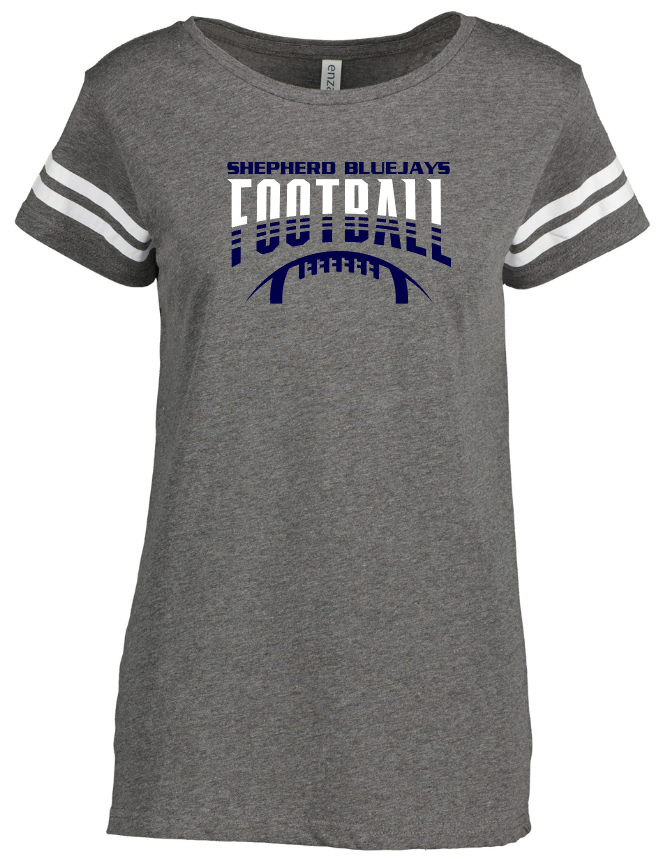 Shepherd Football Gear - 2023 -  Ladies Tee - Enza Ladies Jersey Football Tee - 4.5oz