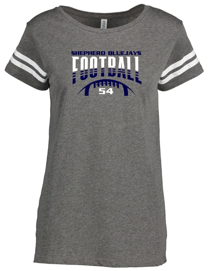 Shepherd Football Gear - 2023 -  Ladies Tee - Enza Ladies Jersey Football Tee - 4.5oz