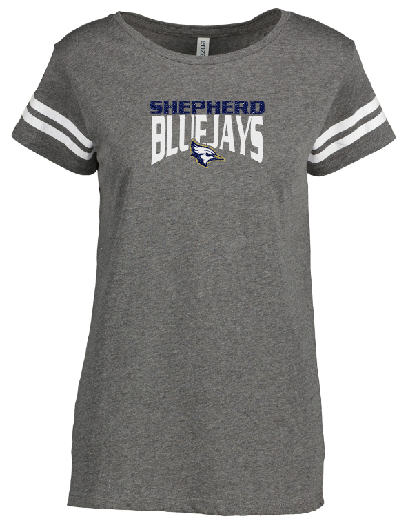 Shepherd Football Spirit Gear - 2023 - Ladies Tee - Enza Ladies Jersey Football Tee - 4.5oz