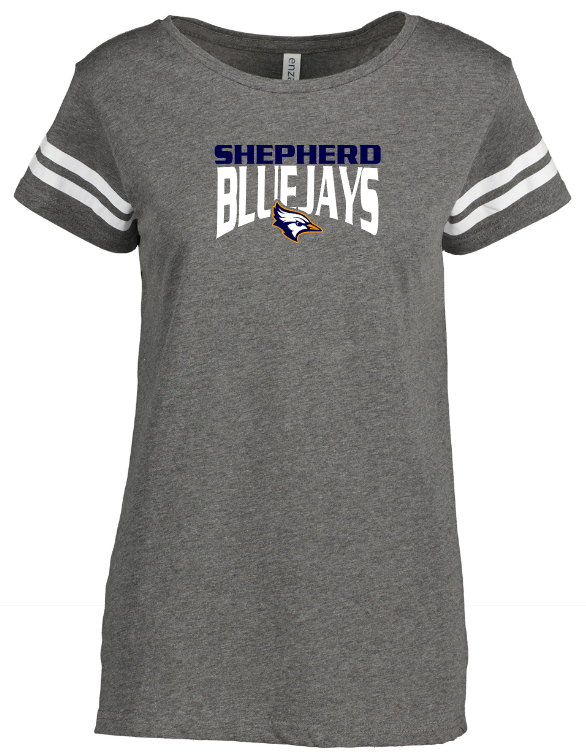 Shepherd Football Spirit Gear - 2023 - Ladies Tee - Enza Ladies Jersey Football Tee - 4.5oz