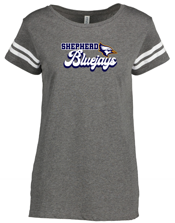 Shepherd Football Spirit Gear - 2023 - Ladies Tee - Enza Ladies Jersey Football Tee - 4.5oz