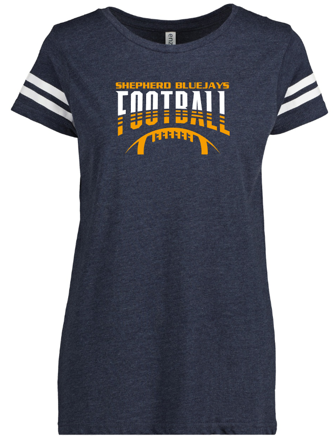 Shepherd Football Gear - 2023 -  Ladies Tee - Enza Ladies Jersey Football Tee - 4.5oz