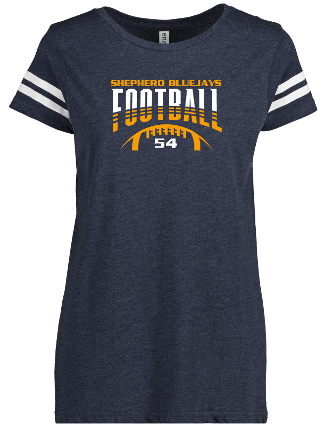 Shepherd Football Gear - 2023 -  Ladies Tee - Enza Ladies Jersey Football Tee - 4.5oz
