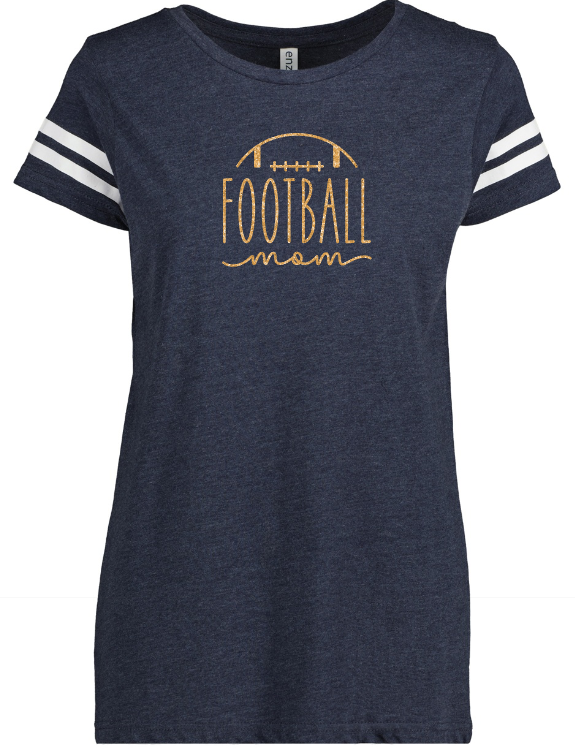 Shepherd Football Mom Gear - 2023 -  Ladies Tee - Enza Ladies Jersey Football Tee - 4.5oz