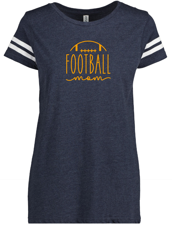 Shepherd Football Mom Gear - 2023 -  Ladies Tee - Enza Ladies Jersey Football Tee - 4.5oz
