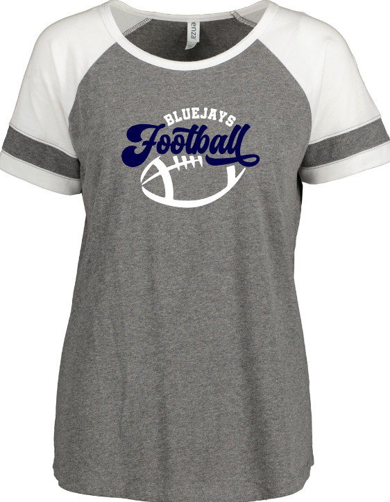 Shepherd Football Gear - 2023 -  Ladies Tee - Enza Ladies Jersey Colorblock Tee - 4.5oz