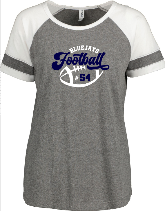 Shepherd Football Gear - 2023 -  Ladies Tee - Enza Ladies Jersey Colorblock Tee - 4.5oz