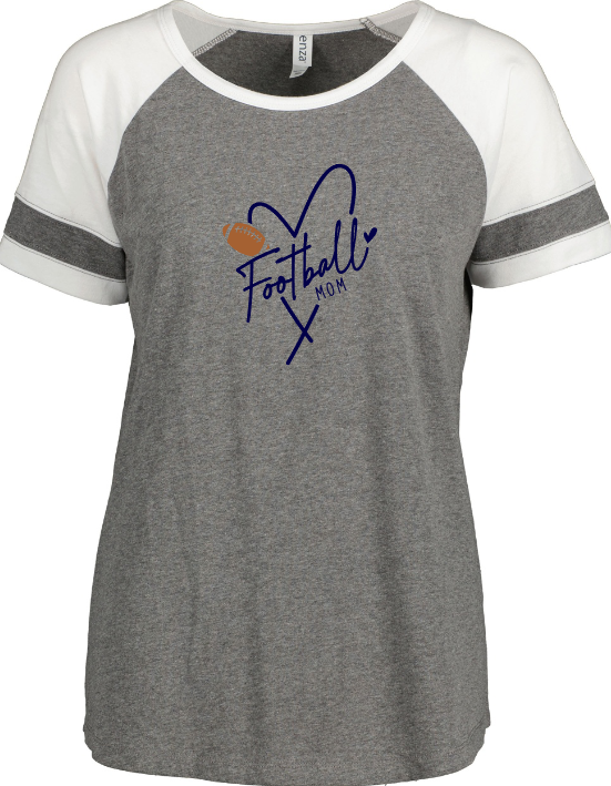 Shepherd Football Family Gear - 2023 -  Ladies Tee - Enza Ladies Jersey Colorblock Tee - 4.5oz
