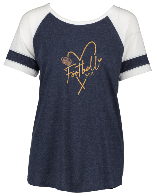 Shepherd Football Family Gear - 2023 -  Ladies Tee - Enza Ladies Jersey Colorblock Tee - 4.5oz