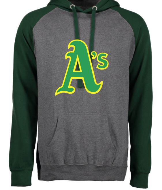 Central Michigan A's - Unisex Colorblock Fleece Pullover Hood - 7oz