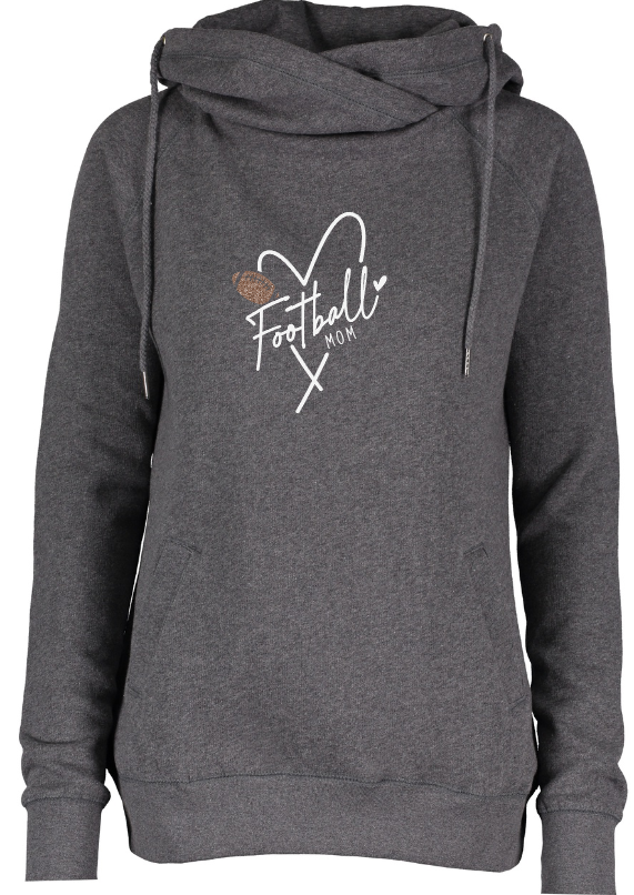 Shepherd Football Family Gear - 2023 -  Ladies Hooded Sweatshirt - Enza Ladies Classic Fleece Funnel Neck Pullover Hood - 9oz
