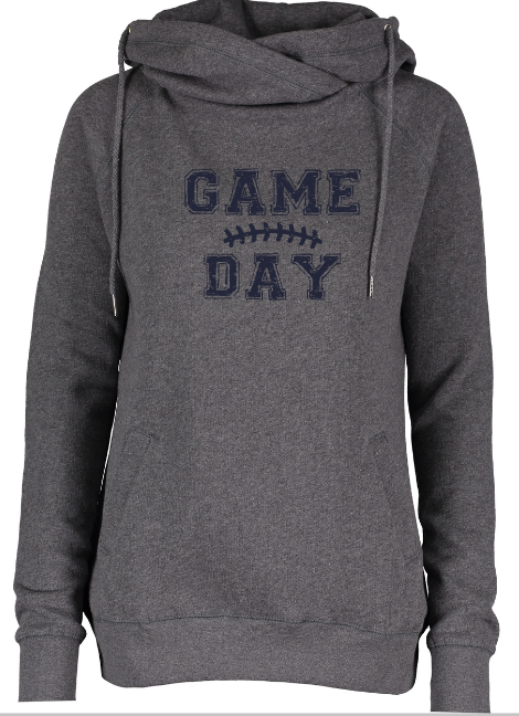 Shepherd Football Spirit Gear - 2022 - Ladies Funnel Neck Hooded Sweatshirt - Enza - 9.0oz