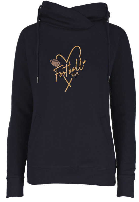 Shepherd Football Family Gear - 2023 -  Ladies Hooded Sweatshirt - Enza Ladies Classic Fleece Funnel Neck Pullover Hood - 9oz