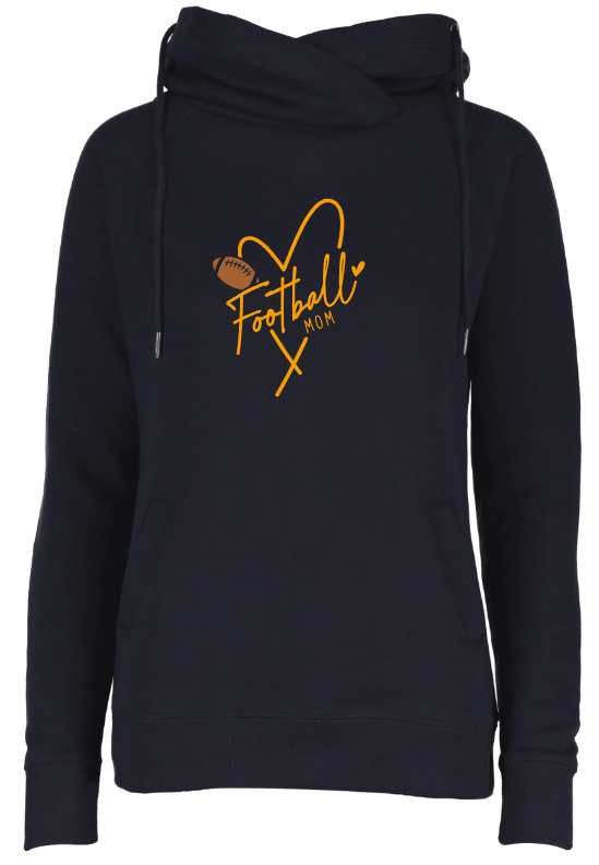 Shepherd Football Family Gear - 2023 -  Ladies Hooded Sweatshirt - Enza Ladies Classic Fleece Funnel Neck Pullover Hood - 9oz