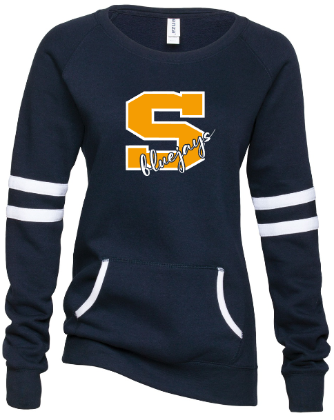 Shepherd Football Spirit Gear - 2022 - Ladies Varsity Crew Sweatshirt - Enza - 9.0 oz