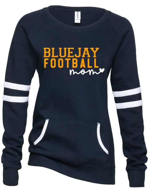 Shepherd Football Gear - 2022 - Ladies Crew Sweatshirt - Enza Ladies Varsity Fleece Crew Neck Pullover - 8.0 oz