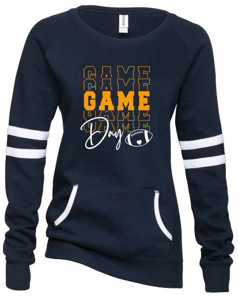 Shepherd Football Spirit Gear - 2022 - Ladies Varsity Crew Sweatshirt - Enza - 9.0 oz