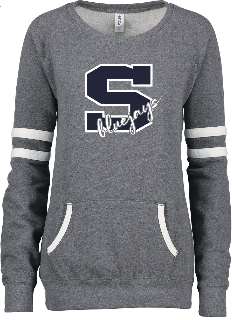 Shepherd Football Spirit Gear - 2022 - Ladies Varsity Crew Sweatshirt - Enza - 9.0 oz