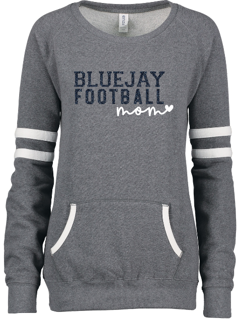 Shepherd Football Gear - 2022 - Ladies Crew Sweatshirt - Enza Ladies Varsity Fleece Crew Neck Pullover - 8.0 oz