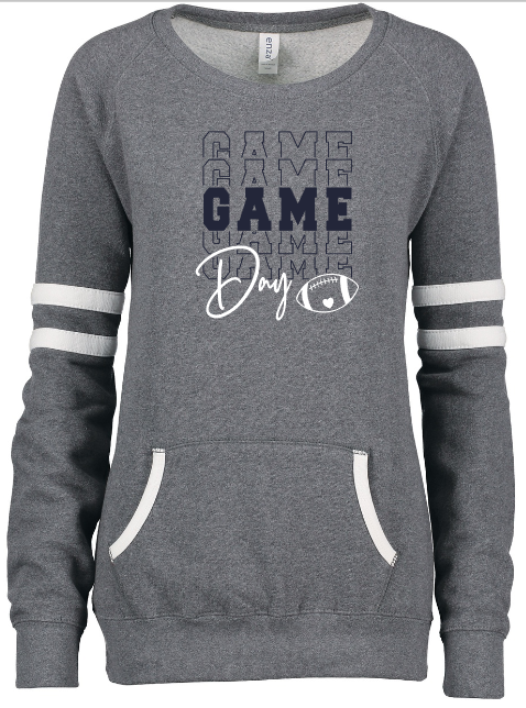 Shepherd Football Spirit Gear - 2022 - Ladies Varsity Crew Sweatshirt - Enza - 9.0 oz