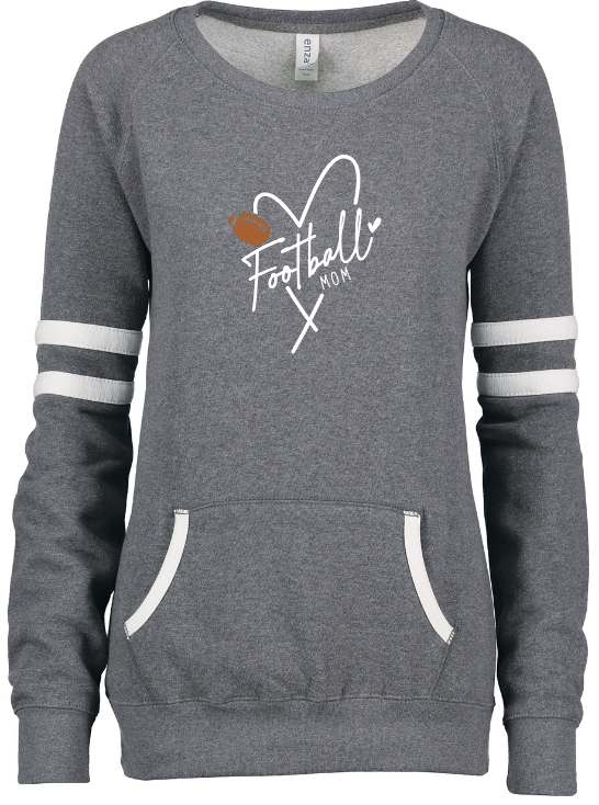 Shepherd Football Family Gear - 2023 -  Ladies Crew Sweatshirt - Enza Ladies Varsity Crew Neck Pullover - 9oz