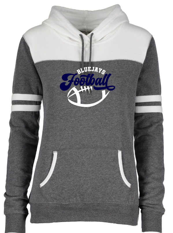 Shepherd Football Gear - 2023 -  Ladies Hooded Sweatshirt - Enza Ladies Varsity Fleece Pullover Hood - 8oz