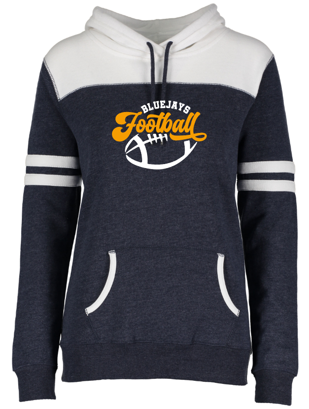 Shepherd Football Gear - 2023 -  Ladies Hooded Sweatshirt - Enza Ladies Varsity Fleece Pullover Hood - 8oz