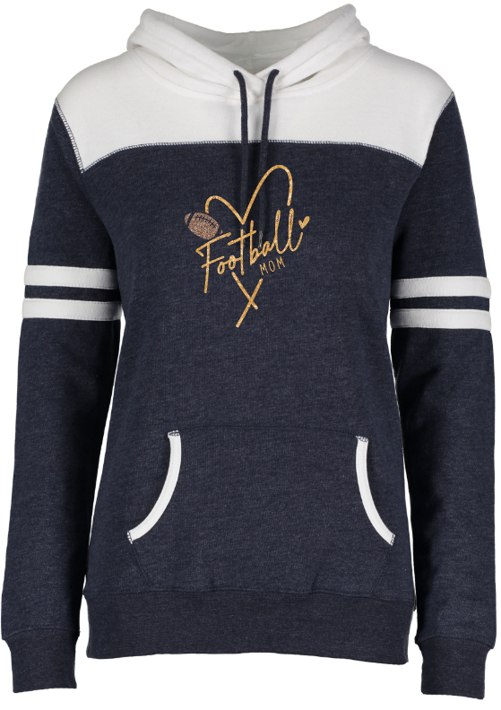 Shepherd Football Family Gear - 2023 -  Ladies Hooded Sweatshirt - Enza Ladies Varsity Fleece Pullover Hood - 8oz