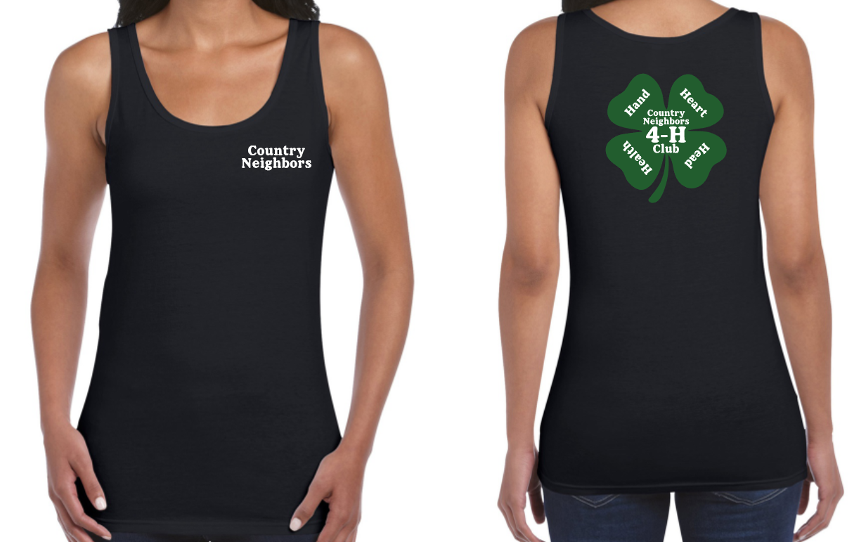 Country Neighbors 4H Club - Gildan Softstyle Ladies' Tank Top