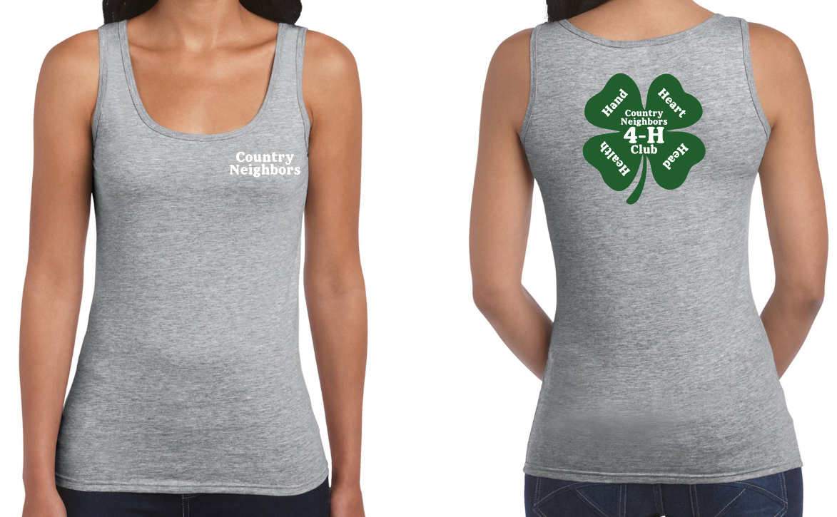 Country Neighbors 4H Club - Gildan Softstyle Ladies' Tank Top