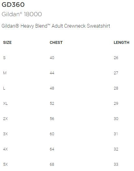 Winn Elementary - Adult Crew Sweatshirt - Gildan Heavy Cotton