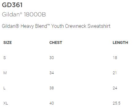 Winn Elementary - Youth Crew Sweatshirt - Gildan Heavy Cotton
