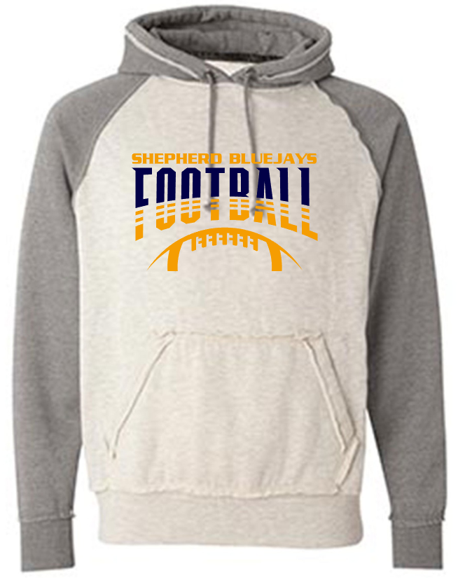 Shepherd Football Gear - 2023 - Adult Hoodie - J. America Vintage Heather Hood - 9.5oz