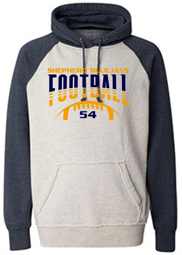 Shepherd Football Gear - 2023 - Adult Hoodie - J. America Vintage Heather Hood - 9.5oz