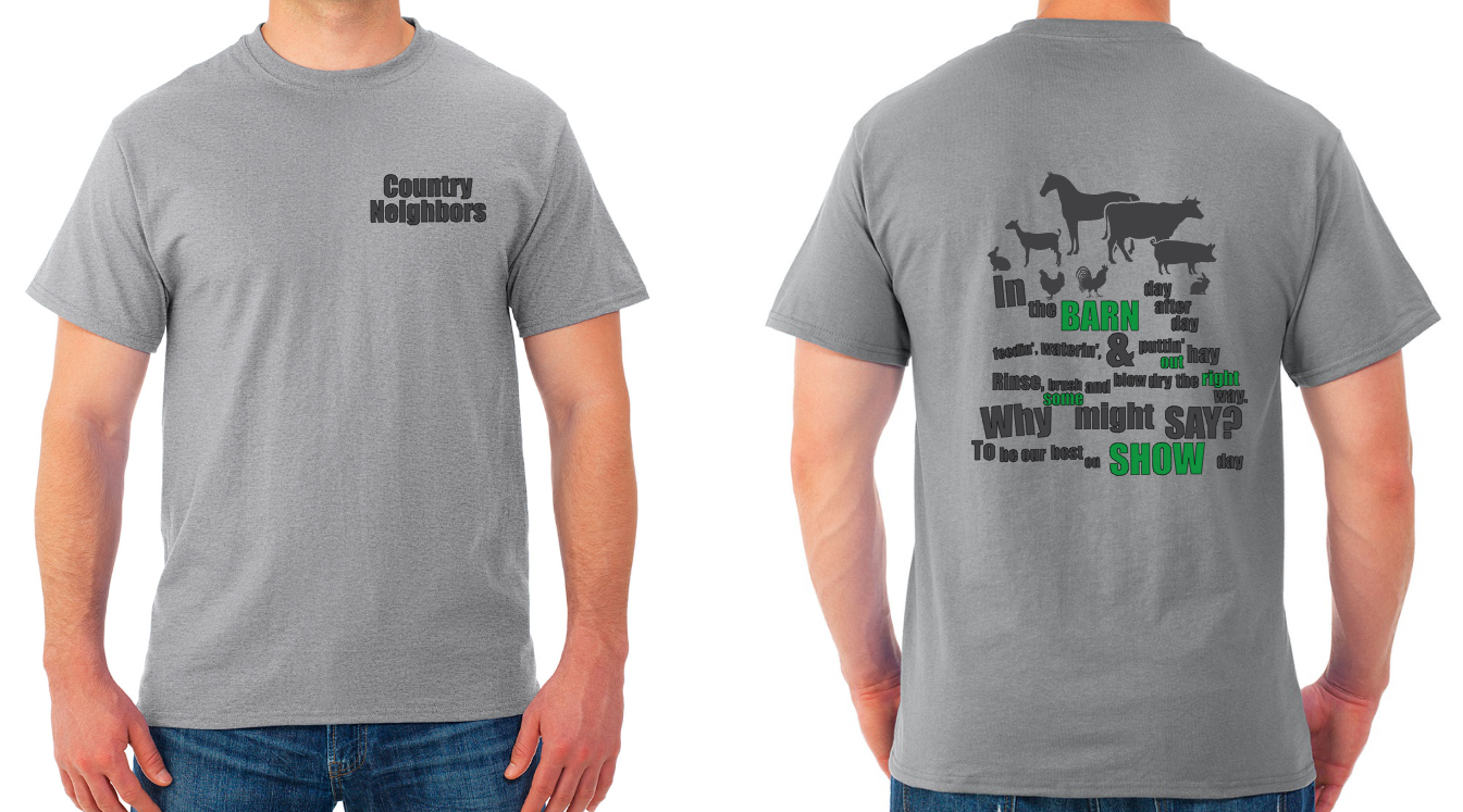 Country Neighbors 4H Club - Barn Fun - JERZEES® DRI-POWER® T-Shirt - 5.4 pz