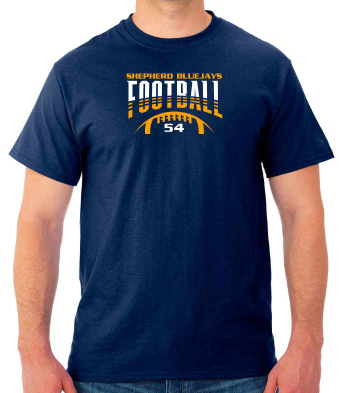 Shepherd Football Gear - 2023 -  Youth Unisex Tee - Jerzees Dri-Power Youth Unisex T-Shirt - 5.4oz